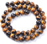 12mm Natural Yellow Tiger Eye Beads Round Semi Precious Gemstone Loose Beads for Jewelry Making 32pcs/Strand...