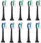 Replacement Toothbrush Heads for Philips Sonicare Replacement Heads, Compatible with Phillips Sonicare Replacement Brush Heads(10 Pack,Black)...