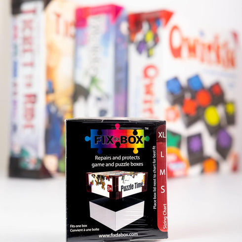 X Large Set: Corner support pieces to repair and protect your game or puzzle box. Clip over broken lid corners to cover damage & reinforce box. Fi...