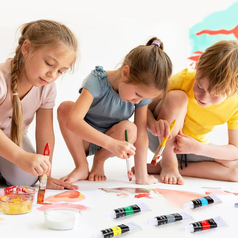 HTVRONT Acrylic Paint Set 16 Colors Acrylic Paint (12ml, 0.41 Oz), Painting Kits for Adults Non-Toxic Paints Gifts for Beginners Children Artists,...