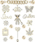 Rhinestone Bling Decoration Charms, Diamond Trend Designer Luxury Cute Jewelry Shoe Accessories for Women Girl Gifts(Gold)...