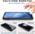 amFilm 3+1 Pack for Google Pixel 8A Screen Protector Tempered Glass, Ultrasonic Fingerprint Compatible, with Easy Installation Frame, Anti Scratch...
