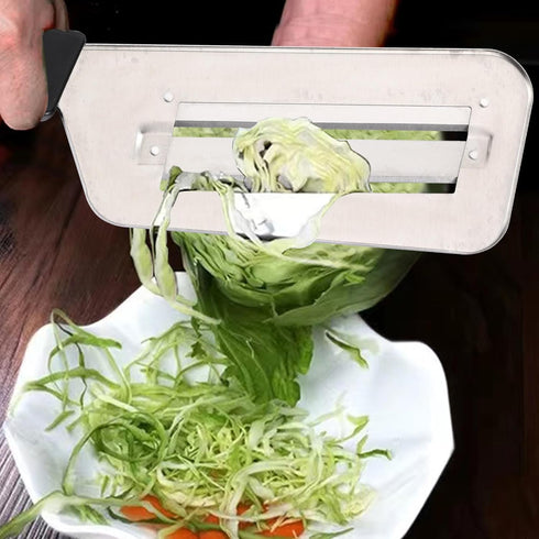 Cabbage Chopper Shredder, 2 Pack Cabbage Cutter Knife Kitchen Slicer Sauerkraut Cutter Coleslaw Grater, Sharp Stainless Steel Blades, Black & Red ...