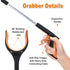 2-Pack Grabber Reacher Tool,32 Inch Extra Long Foldable Pick Up Stick with Strong Grip Magnetic,360°Rotating Anti-Slip Jaw,Trash Claw Grabber Tool...
