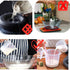 Plastic Measuring Cup Set,3Pcs BPA Free Plastic Clear Heat-resistant with Angled Grip and Spout Stackable Liquid Measuring Cup for Kitchen Use...