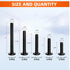 1/4-20 x 3/4", 1", 1-1/4", 1-1/2", 2" Flat Head Socket Head Screw Furniture Bolts Countersunk Connector Screws Assortment Kit, Stainless Steel 18-...
