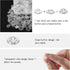 150 Sets Plastic Snap Fasteners Buttons Invisible Sewing on Snap Buttons 7.5 mm 10 mm 15 mm Round Clear Press Button Transparent Sew-on Button wit...