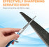 3PCS Garden Tool Sharpener, 2PCS Double-Sided Diamond Knife Sharpener/ 1PCS Retractable Diamond Sharpening Rod, Blade Sharpener Stone Pocket Knife...