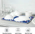 USA Patriotic Stars Memorial Dish Drying Mat 18 X 24 Inch Red Blue White Independence Day Dry Dishes Pads Tableware Mats Protector for Kitchen Cou...