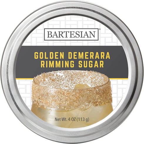 Bartesian Golden Demerara Sugar Cocktail Glass Rimmer - Dessert Cocktails Flavored Sweet Rimming Garnish for Bar Drink Glasses - Professional Home...