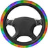 Steering Wheel Cover for Women Men Rainbow Glitter Colorful Neoprene Steering Wheel Protector Universal Fit Most Car Sedans SUVs - 15 Inch...