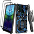 Shockproof Camouflage Military Grade Drop Tested Phone Case with Built in Kickstand with Screen Protector Holster Belt Clip Fits for Moto G Stylus...