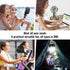 Baby Stroller Fan, Portable Fan 5200mah with LED Lights, Clip on Fan for Baby, Mini Desk Hanging Fan Battery Rechargeable Personal Fan for Strolle...