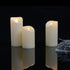 iZAN 1PCS Battery Operated Flameless LED Candle with Timer Outdoor Waterproof Flickering Decorative Light for Halloween Thanksgiving Christmas Hom...