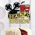 Film Cake Toppe Happy Birthday Sign Cake Topper for Film Projector Movie Night Camera Popcorn Theater Theme Bday Party Celerbrating Supplies (film...