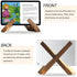 Picrit Plate Stand for Display - 6.5 Inch Stand + Detachable Wooden Picture Frame holder stand Picture, Decorative Plate, Book, Photo Easel for Di...