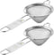 Homestia 2 Piece 3.3" Fine Mesh Strainer for Kitchen, 304 Stainless Steel Cocktail Sieve Sifters for Food, Liquid Strainer for Drinks, Tea, Coffee...