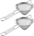 Homestia 2 Piece 3.3" Fine Mesh Strainer for Kitchen, 304 Stainless Steel Cocktail Sieve Sifters for Food, Liquid Strainer for Drinks, Tea, Coffee...