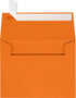 LUXPaper A2 Invitation Envelopes | Peel & Press | 4 3/8" x 5 3/4" | Mandarin Orange | 80lb. Text | 50 Qty...