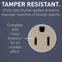 Legrand radiant 885TRNICC12 15 Amp Tamper Resistant Decorator Duplex Outlet, Side Wire or Push Wire, Nickel (1 Count)......