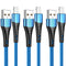 Apple MFi Certified 3 Pack iPhone Charger 10ft, Long Lightning Cable Durable Nylon Braided iPhone Charging Cable 10 Foot, Fast iPhone Cord for iPh...
