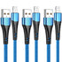 Apple MFi Certified 3 Pack iPhone Charger 10ft, Long Lightning Cable Durable Nylon Braided iPhone Charging Cable 10 Foot, Fast iPhone Cord for iPh...