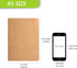 Set of 3 Kraft Cover Journals: 8.25x5.5 inches, 100gsm Ivory Pages, 30 Sheets (60 Pages), Blank, DIY-friendly, and Versatile for Daily Use...