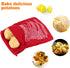 2 Pack Premium Microwave Potato Bags, Reusable Baked Potato Microwave Bag for Perfectly Cooked Potatoes, Red...