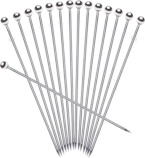 8" Stainless Steel Cocktail Picks, Bloody Mary Skewers (8inch, Set of 15 )...
