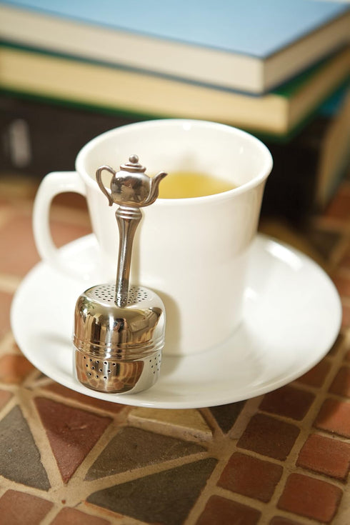 Fox Run Brands Silver Tea Infuser with Handle, 1.5 x 1.5 x 4.75 inches, Metallic...