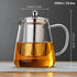Glass Teapot 18.6 oz, Borosilicate Glass Tea Pot with Detachable Stainless Steel Infuser, Clear Tea Kettle for Loose Leaf Tea, Blooming Tea, Tea B...