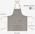 NLUS 2 Pack Cooking Aprons for Women with Pockets, Adjustable Kitchen Bib Aprons Chef Aprons for Women Men(Brown Pinstripes)...