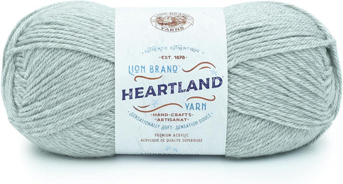 Lion Brand Yarn Heartland Yarn for Crocheting, Knitting, and Weaving, Multicolor Yarn, 1-Pack, White Sands, 2259 Foot (Pack of 1)...