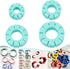 TAINSKY 4 Pcs Polymer Clay Hoop Guide, Polymer Clay Cutters for Polymer Clay Jewelry Making, Plastic Hoop Earring Maker Guide for Polymer Clay Ear...