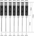 RC Hex Driver Set - 7pcs Hex Allen Screwdriver Kit 0.9mm 1.27mm 1.3mm 1.5mm 2.0mm 2.5mm 3.0mm Key Driver Repair Tools for Rc Car Traxxas Helicopte...