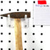 120 Pcs 2.4 Inch Plastic Pegboard Hooks Peg Board Shelving Hooks Pegboard Locking Hooks for Peg Boards Craft, Storage, Garage, Kitchen, Tools and ...