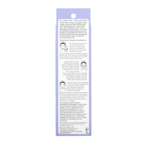 Pacifica Beauty | Reusable Undereye Mask | Silicone Mask | Vacuum Seal & Lifting Effect | Minimize Fine Lines + Wrinkles | Pair with Serum | Stora...