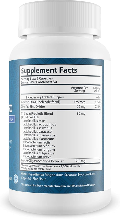 Fortbite Pro - Oral Health Probiotics - Support Healthy Teeth & Gums - Strong Tooth Supporting Formula - Promote Healthy Mouth Bacteria with Multi...