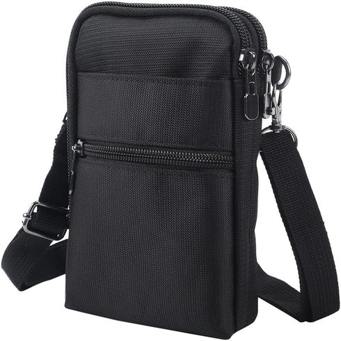 Crossbody Cell Phone Bags w/RFID Blocking-Casual Water Resistant Nylon Fanny Pack/Waist Phone Purse Pouch Crossbody Wallet Phone Bag Mini Shoulder...