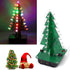 Adeept Colorful 3D Xmas Christmas Tree Led DIY Kits, 7 Color Flash RGB LED Circuit Electronic Assemble Funny Kits, STEM Project PCB Board for Stud...