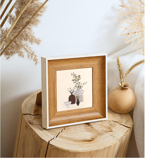 Silentsea 4 Embroidery kit Vase Pattern Stitching Embroidered Cloth Embroidery Starter kit...