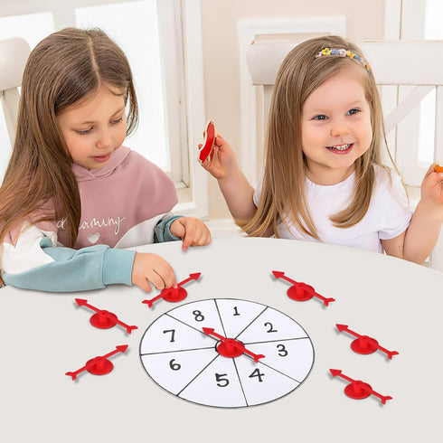 Gadpiparty 25 Pack Red Arrow Game Plastic Suction Cup Spinners Spinners for Games Board Game Spinners Arrow Toys for Kids Arrow for Party Activiti...