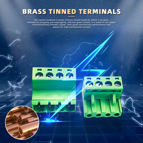 15pairs 4 Pin 5.08mm Pitch PCB Mount Screw?15Pcs 4 Pin PCB Mount Screw Terminal Block Connector with 15Pcs 4 Pin Plug...