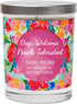 CEDAR CRATE MARKET Funny Candles - Dogs Welcome, People Tolerated, Grapefruit, Rose, Musk, Soy, 10 Oz. Jar Candle, Dog Lover Gifts for Women, Dog ...