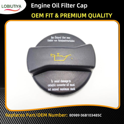 80989 06B103485C Engine Oil Fill Cap Compatible with Audi Volkswagen/vw Models, For Audi 80 90 A1 A2 A3 A4 A6 A8, For VW Jetta Fox Golf Passat OE#...
