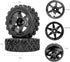 RC Station 12mm Hex RC Wheels and Tires 1/12 1/14 1/16 1/18 RC Off Road Buggy Rally Wheels and Tires for Traxxas LaTrax Rally Wltoys 144001 124019...