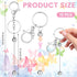 12 Pcs Beadable Keychain Bars Metal Beaded Keychain Blank Keychain Strips for DIY Keychain Pendant Jewelry Crafts...