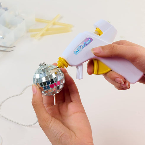 AdTech Cool Tool Kit with Low-Temp Glue Gun, White - Kid-Friendly, Safe for Crafting & Projects, Lightweight & Portable for Group Events...