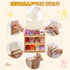 64Pcs Mini Bookcase Toy Book Shelf Wood Doll House FurnitureModel Library Decor Four Floors Storage Shelves Pretend Play 1:12 Accessories scene Ha...