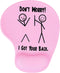 Funny Mouse Pad with Wrist Support,Pink Mouse Pad Ergonomic Mouse Pad with Comfortable Gel Wrist Rest Support, Non-Slip Base Mouse Pad for Home Of...